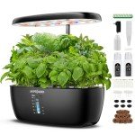 Smart Hydroponic Indoor Garden System with LED Grow Light