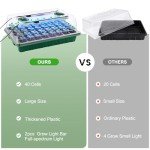 Indoor Seed Starter Kits with Grow Light 80 Cells