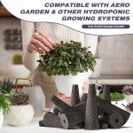 100 Hydroponic Grow Sponges for Indoor Gardens