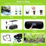 Automatic Hydroponic Indoor Garden Kit with LED Light