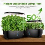 Smart Hydroponic Indoor Garden System with LED Grow Light