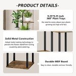 5-Tier Metal Plant Stand for Indoor Spaces