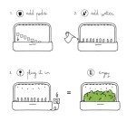 Smart Indoor Herb Garden Kit with Grow Light