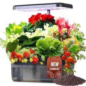 Smart Indoor Herb Garden with LED Grow Light