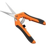 VIVOSUN 6.5" Stainless Steel Pruning Shears - Orange