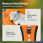 VIVOSUN 6.5" Stainless Steel Pruning Shears - Orange