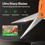 VIVOSUN 6.5" Stainless Steel Pruning Shears - Orange