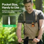 VIVOSUN 6.5" Stainless Steel Pruning Shears - Orange