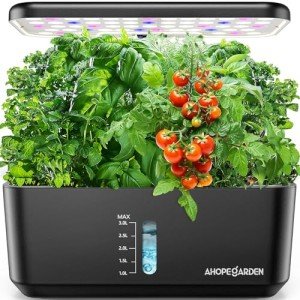 10-Pod Hydroponic Indoor Garden System with LED Light