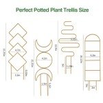 Wellsign 16-inch Gold Indoor Plant Trellis - 4 Pack