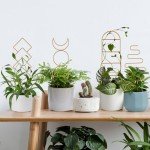 Wellsign 16-inch Gold Indoor Plant Trellis - 4 Pack