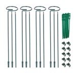 Adjustable Plant Support Stakes - 4-Pack, 12-36