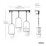 Umbra Triflora Set: 3 Hanging Indoor Planters