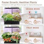 Smart Indoor Herb Garden with LED Grow Light