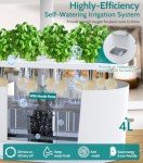 Misting Hydroponic Herb Garden Kit with Grow Light