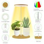 Adjustable Bamboo LED Grow Light for Indoor Plants