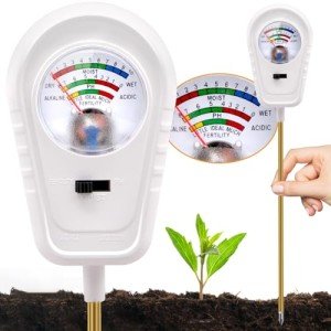Aenncci 3-in-1 Soil Test Kit for Gardens