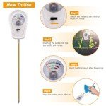 Aenncci 3-in-1 Soil Test Kit for Gardens