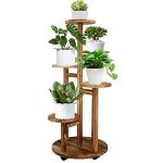 GEEBOBO 5-Tier Indoor Plant Stand - Walnut