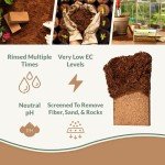 Coco Bliss Organic Coco Coir Bricks - 5-Pack