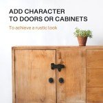 Rustic Flip & Pull Door Hook for Cabinets