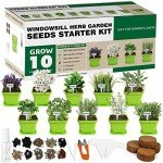 Herb Garden Starter Kit with Pots and Tools