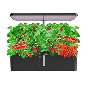 MUFGA 18-Pod Hydroponic Herb Garden with LED Light