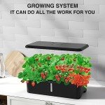 MUFGA 18-Pod Hydroponic Herb Garden with LED Light