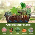 4-Tier Movable Raised Garden Bed for Indoor Use