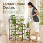 3-Tier Wooden Plant Stand for Indoor Gardening