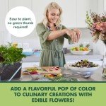 Edible Flower Seed Starter Kit for Indoor Gardening