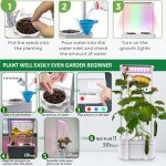 Smart Hydroponic Garden Kit with LED Light