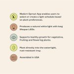 Smart Growhouse with LED Lights for Indoor Plants