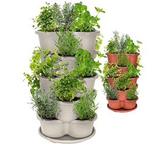Stackable Vertical Planter for Easy Herb Growing