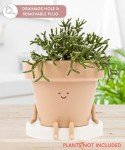 Cute 3.5 Inch Funny Plant Pot with Drainage