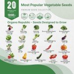 Vegetable Seeds Variety Pack - Non-GMO Heirloom Seeds
