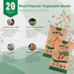 Vegetable Seeds Variety Pack - Non-GMO Heirloom Seeds
