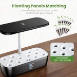 12-Pod Indoor Hydroponic Herb Garden with LED Light