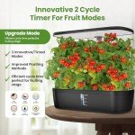12-Pod Indoor Hydroponic Herb Garden with LED Light