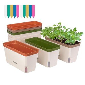 VIVOSUN Self-Watering Herb Planters, 6-Pack