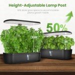 12-Pod Indoor Hydroponic Herb Garden with LED Light