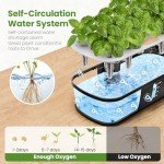 12-Pod Indoor Hydroponic Herb Garden with LED Light