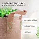 VIVOSUN 5-Pack Heavy-Duty Grow Bags with Handles