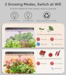 Hydroponics Growing System, 8Pods Indoor Garden Plant Germination Kit with Height Adjustable LED Grow Light, Indoor Hydroponic Growing System Herb Garden, Ideal Gifts for Women Mom/Wife/Grilfriend