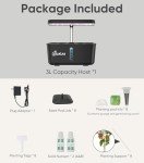 Hydroponics Growing System, 8Pods Indoor Garden Plant Germination Kit with Height Adjustable LED Grow Light, Indoor Hydroponic Growing System Herb Garden, Ideal Gifts for Women Mom/Wife/Grilfriend