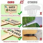 15-Pack Funny Waterproof Wooden Plant Markers