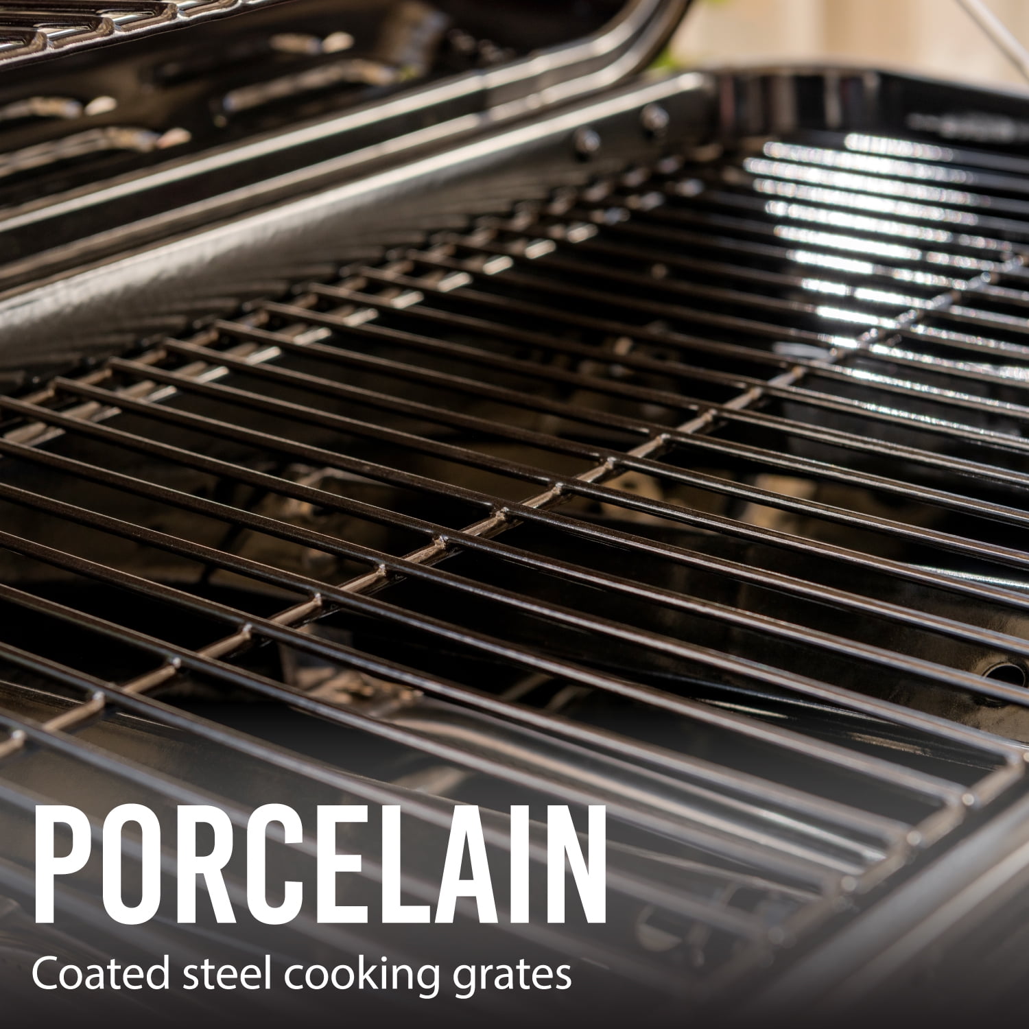3-Burner Propane Gas Grill - 27,000 BTU, Black