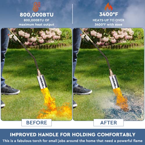 Heavy Duty Propane Weed Burner with Turbo Trigger