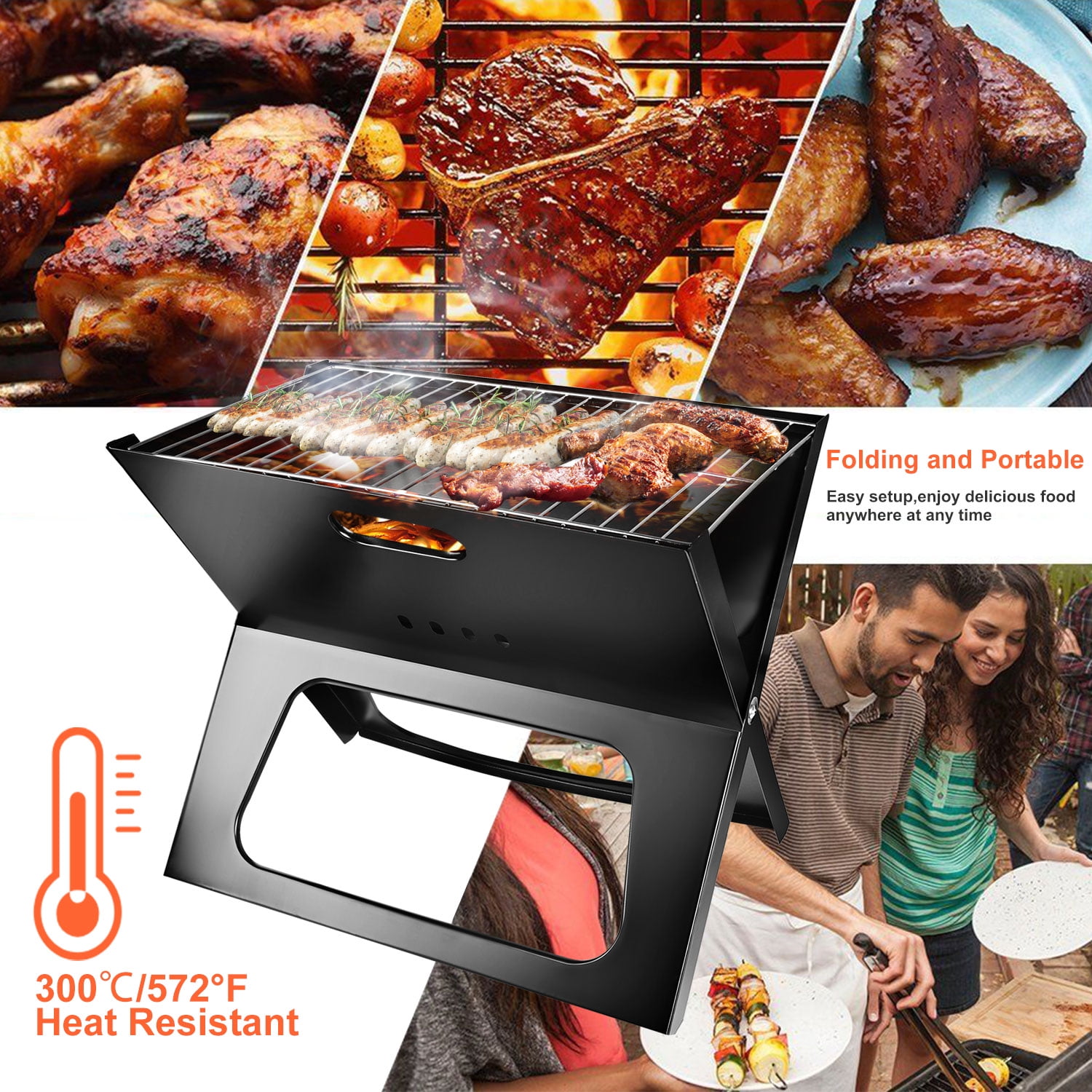 iMounTEK Portable BBQ Barbecue Grill Foldable Charcoal Grill