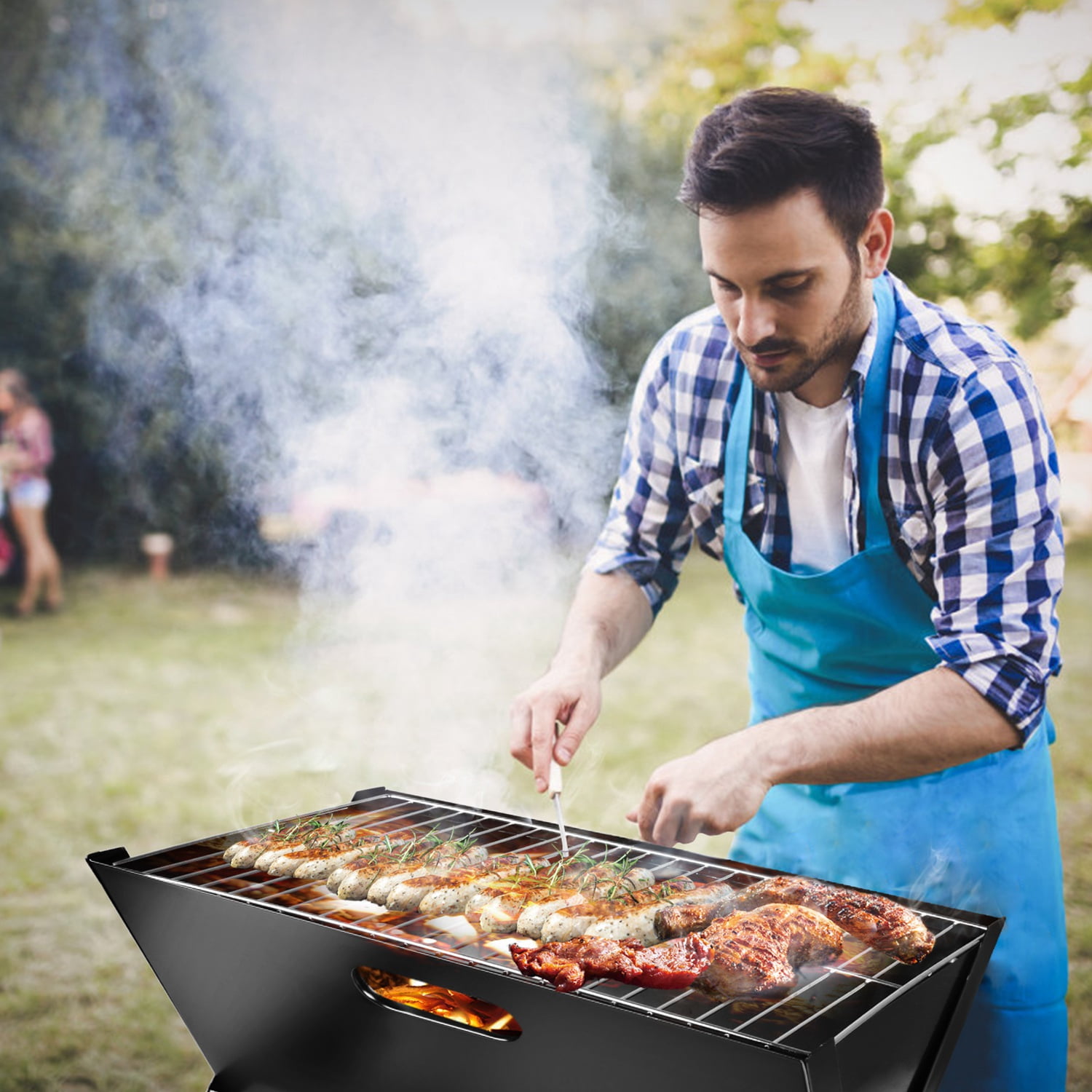 iMounTEK Portable BBQ Barbecue Grill Foldable Charcoal Grill